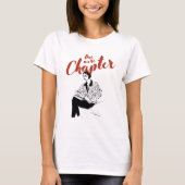 One More Chapter Red Script l Book Lovers & Reader T-shirt (Voorkant)
