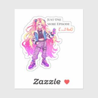 One more episode ( ... I lied) Anime Sticker