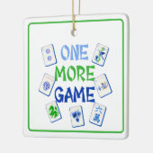 One More Game Mahjong Tiles Grandmillennial  Keramisch Ornament (Links)