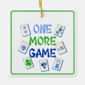One More Game Mahjong Tiles Grandmillennial  Keramisch Ornament (Voorkant)