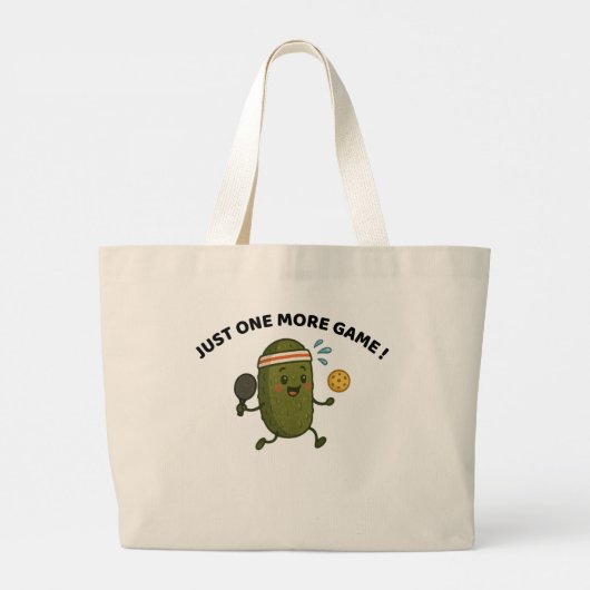 One More Game Pickleball Tote Bag (Achterkant)