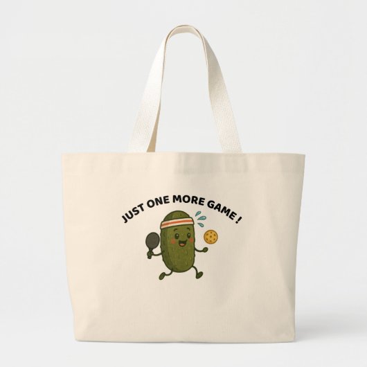 One More Game Pickleball Tote Bag (Voorkant)