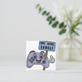 One More Level! Vierkante Visitekaartje (Staand voorkant)