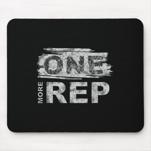 One More Rep _ Gym Motivation Muismat (Voorkant)