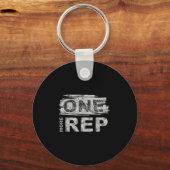 One More Rep _ Gym Motivation Sleutelhanger (Voorkant)