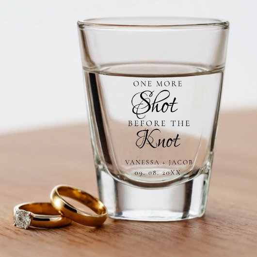 One more shot Before the knot Wedding Favor  Glas