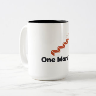 One More Try T-shirt | Nooit Opgeven Motivatie T-s Tweekleurige Koffiemok