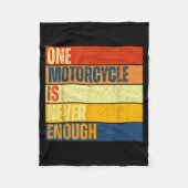 One Motorcycle Is Never Enough  Fleece Deken (Voorkant)