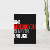 One Motorcycle Is Never Enough Funny Biker Quote F Kaart (Voorkant)
