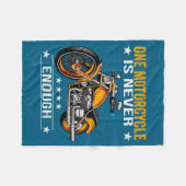 One Motorcycle Is Never Enough - Funny Biker Quote Fleece Deken (Voorkant (Horizontaal))