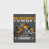 One Motorcycle Is Never Enough - Funny Biker Quote Kaart (Voorkant)