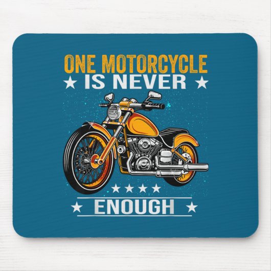 One Motorcycle Is Never Enough - Funny Biker Quote Muismat (Voorkant)