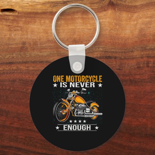 One Motorcycle Is Never Enough - Funny Biker Quote Sleutelhanger (Voorkant)
