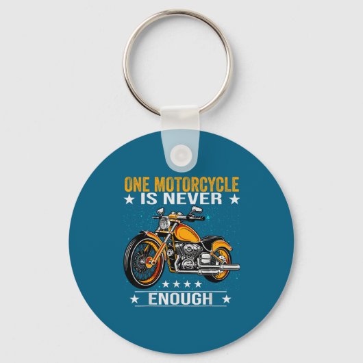 One Motorcycle Is Never Enough - Funny Biker Quote Sleutelhanger (Voorkant)