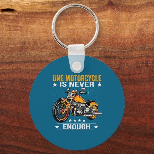 One Motorcycle Is Never Enough - Funny Biker Quote Sleutelhanger (Voorkant)