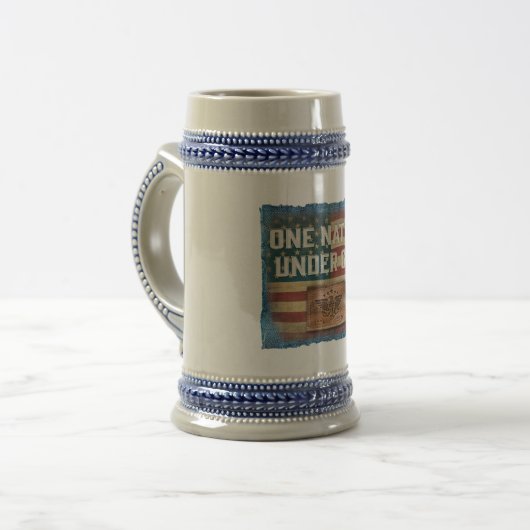 One Nation - Beer Stein Bierpul (Voorkant links)