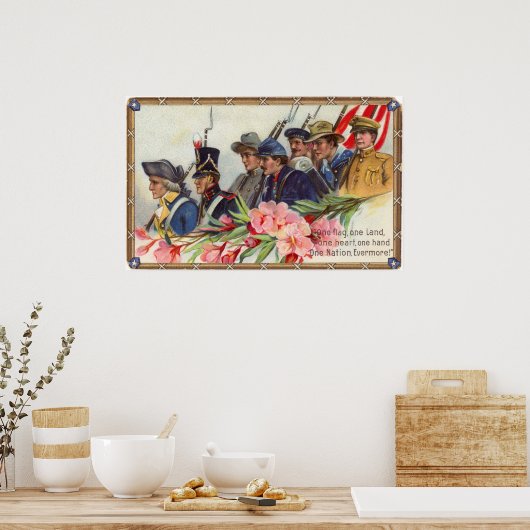 One Nation  Patriotic Poster (Keuken)