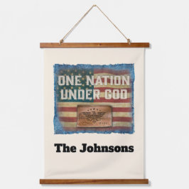 One Nation - Personalized Hanging Wall Tapestry Hangend Wandkleed