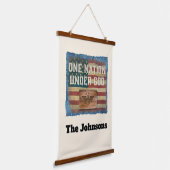 One Nation - Personalized Hanging Wall Tapestry Hangend Wandkleed (Gebogen)