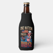 One Nation Under BBQ – Vintage Chef Grillmaster Flesjeskoeler (Fles Voorkant)