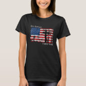 One Nation Under God Christian Cross American Flag T-shirt (Voorkant)