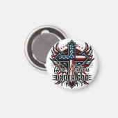 One Nation Under God  Magneet (Voorkant / Achterkant)