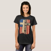 One Nation Under God Patriotic Christian Faith Ame T-shirt (Voorkant volledig)