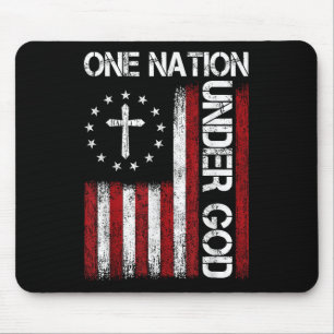 One Nation Under God Vlag 4 juli Patriottisch Ch Muismat