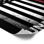 One Nation Under God Vlag 4 juli Patriottisch Poster (Hoek)