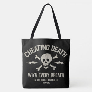 One Nickel Garage / Cheating Death Beach Bag Tote Bag