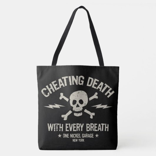 One Nickel Garage / Cheating Death Beach Bag Tote Bag (Voorkant)