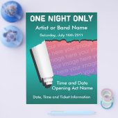 One Night Only Music Flyer (Enkel)
