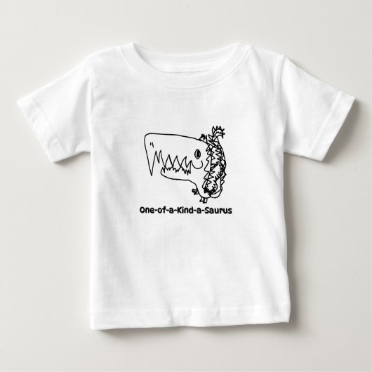 One-of-a-Kind-a-Saurus | Hand-Drawn Dinosaur Shirt (Voorkant)
