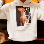 One-of-a-kind Beste Hond Papa Ever Custom Pet Foto Hoodie
