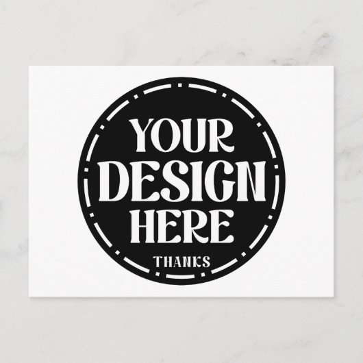 One-of-a-kind, elegant, clean & bold briefkaart (Voorkant)