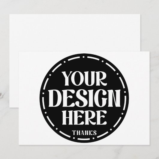 One-of-a-kind, elegant, clean & bold feestdagenkaart (Voorkant / Achterkant)