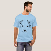 One-of-a-Kind Hand Drawn 5 Lines Dog Tie Dye Shirt (Voorkant volledig)