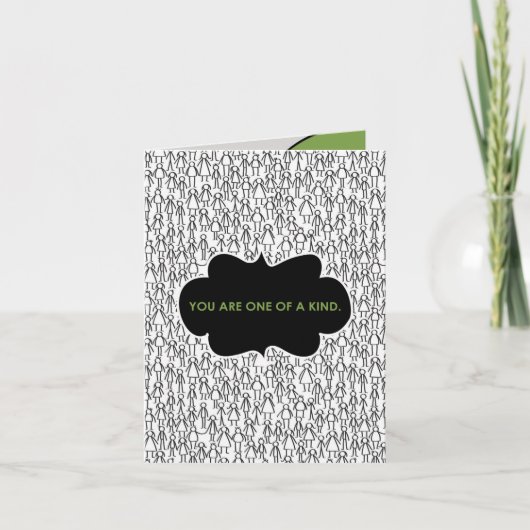 One of A Kind Kaart (Voorkant)