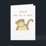 one-of-a-kind kaart<br><div class="desc">Schattigee apenkaart voor een uniek persoon met veel eigenzinnige vrienden.</div>