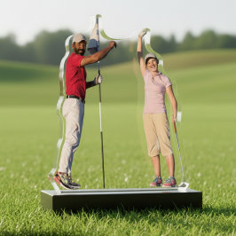 One-of-a-kind Keepsake Golf Herinneringen Foto Cut Staand Fotobeeldje