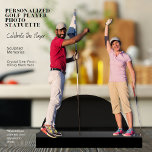 One-of-a-kind Keepsake Golf Herinneringen Foto Cut Staand Fotobeeldje<br><div class="desc">Verander uw gekoesterde golfherinneringen in een prachtige herinnering met onze aangepaste fotouitsparingen. Dit gepersonaliseerde stuk vangt de geest en energie van je favoriete momenten op de baan, vakkundig vervaardigd met een kristalhelder acrylfront en een strakke zwarte achterkant. Perfect voor spelers, fans en golfliefhebbers, het is ideaal voor het vieren van...</div>