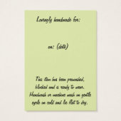 One Of A Kind Roze en Zwart Schaap Hang Label Visitekaartje (Achterkant)