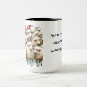 One of a Kind Schaap Kerst Koffie Mok Cup (Midden)