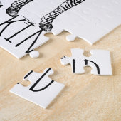 One Of A Kind Unique Zebra Legpuzzel (Zijkant)