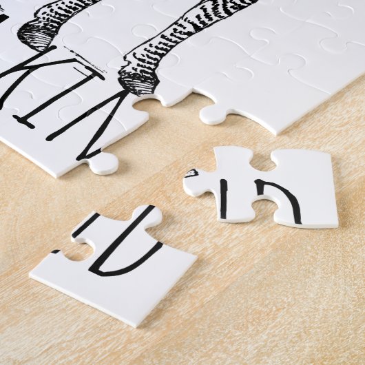 One Of A Kind Unique Zebra Legpuzzel (Zijkant)