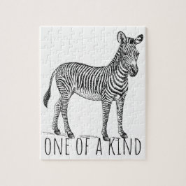 One Of A Kind Unique Zebra Legpuzzel