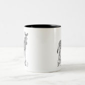 One Of A Kind Unique Zebra Tweekleurige Koffiemok (Center)