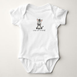 One-of-a-kind zebra baby bodysuit