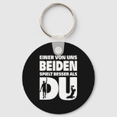 One Of Us Both Plays Better Than You Table Tennis Sleutelhanger (Voorkant)