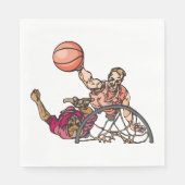 One on One Basketball Napkins Servet (Voorkant)